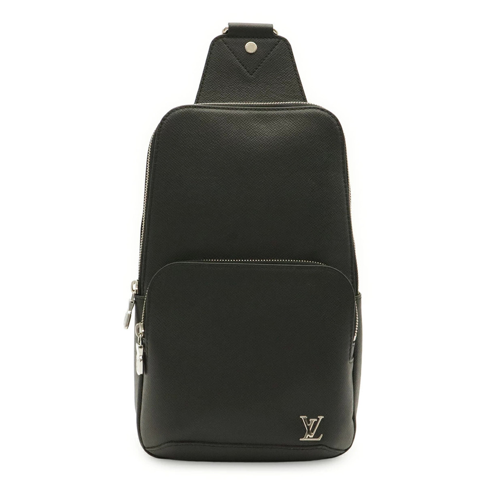 Louis Vuitton Taiga Avenue Sling Bag Body Leather Shoulder Bag Noir Black